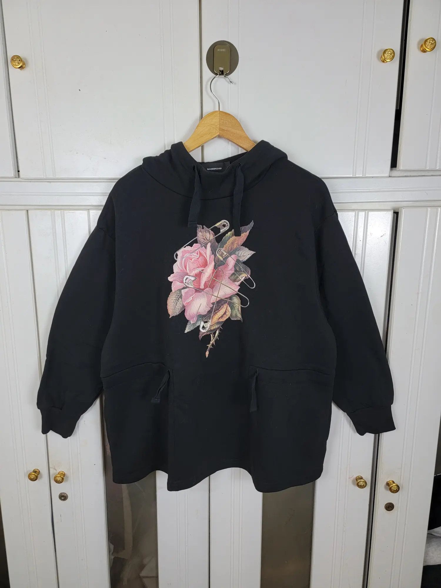 Japanese Brand × Undercover × Vintage Undercover Flower Pin Hoodies Size US M / EU 48-50 / 2 - 1 Thumbnail