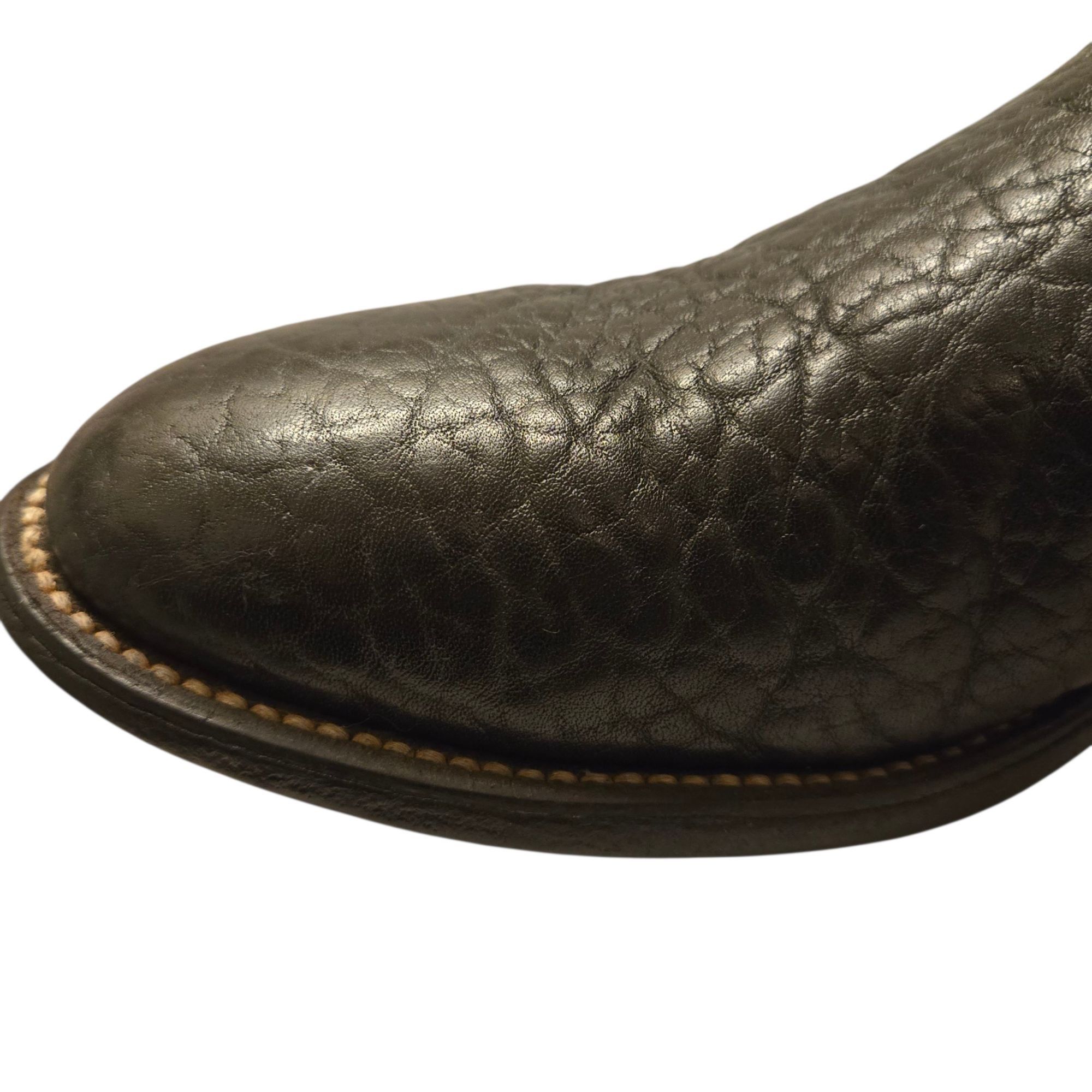 Other Cowtown Cowboy Boots Black Leather Mens 8 D Vintage Western Size US 8 / EU 41 - 8 Thumbnail