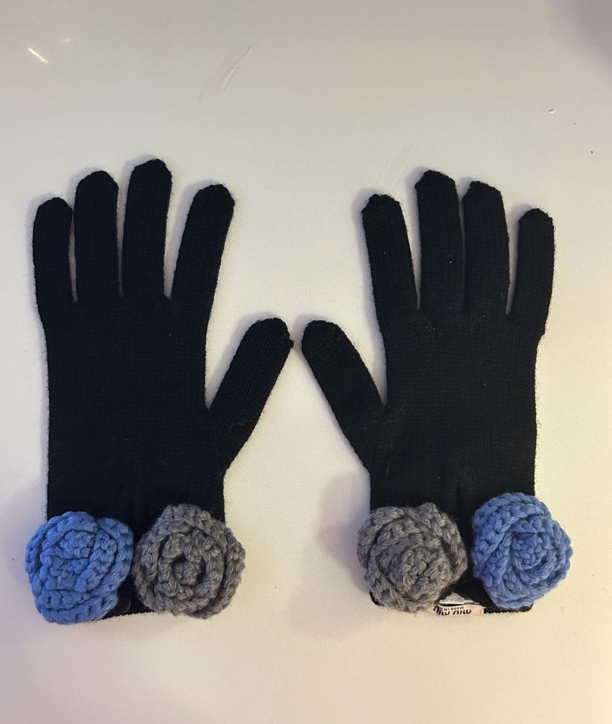 Miu Miu Miu Miu Crochet Gloves Size ONE SIZE - 1 Thumbnail