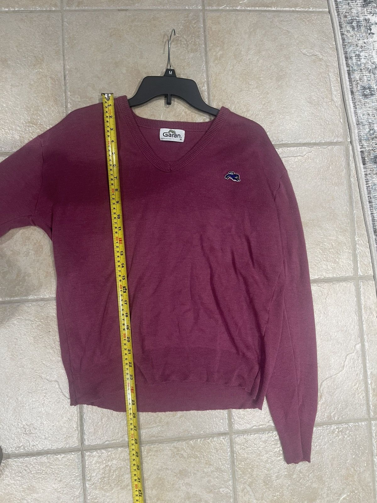 Other VTG Garan V Neck Sweater Golf Prep 80's Maroon Medium Size US M / EU 48-50 / 2 - 5 Thumbnail