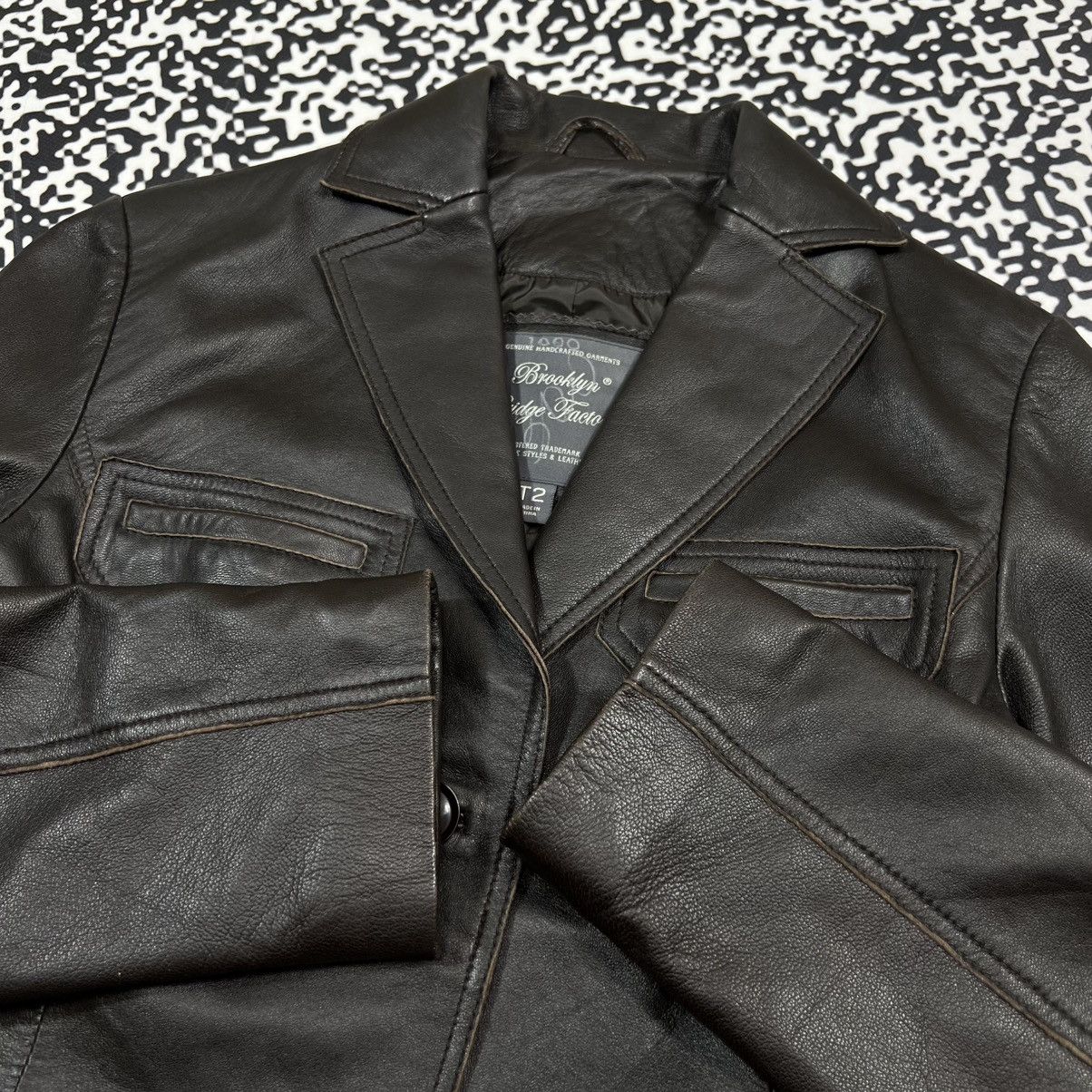 Vintage Vintage Y2K Lamb Leather Jacket Blazer Japanese Retro Style Size S / US 4 / IT 40 - 8 Thumbnail