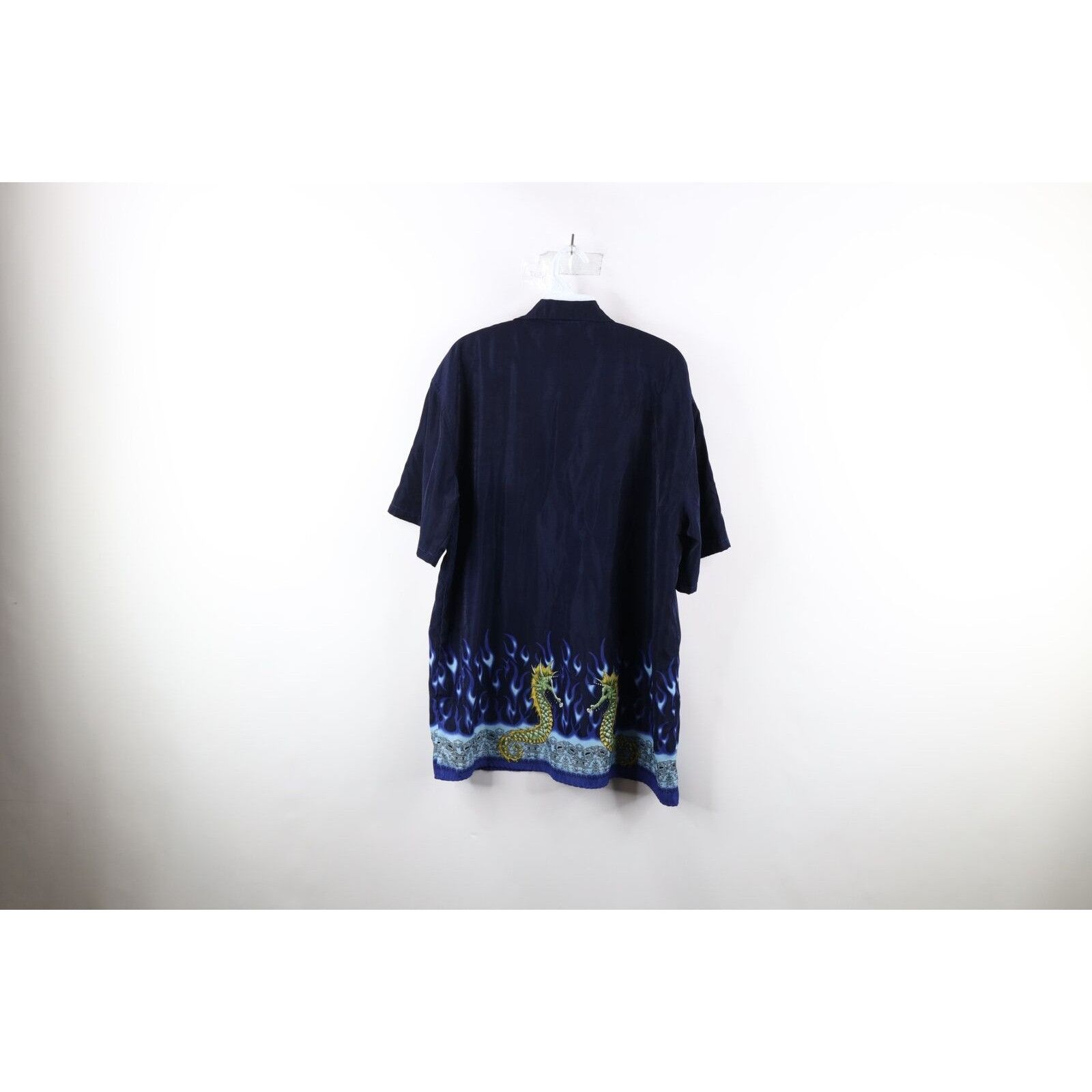 Vintage Vintage 90s Streetwear Las Vegas Tribal Flames Button Shirt Size US L / EU 52-54 / 3 - 7 Thumbnail