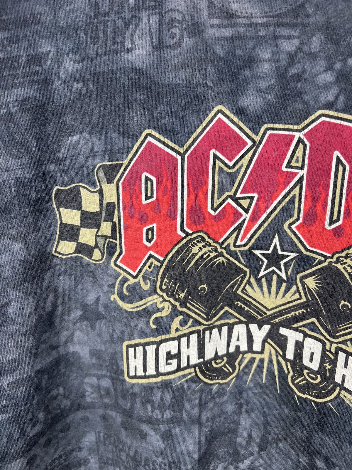 AC/DC Vintage Liquid Blue AC/DC 2008 highway to hell fullprint tee Size US XL / EU 56 / 4 - 6 Thumbnail