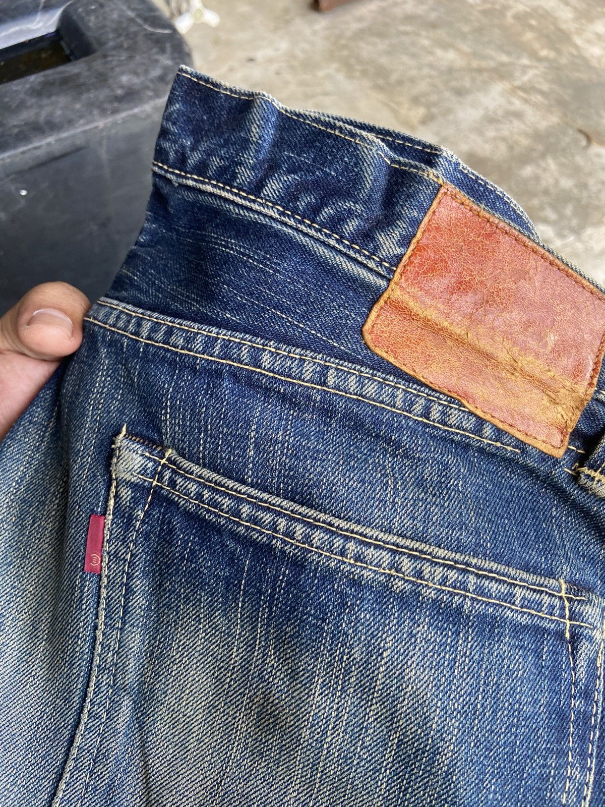 Eternal Vintage Eternal 811 Red Line Selvedge Heavy Distressed Big E Size US 36 / EU 52 - 10 Thumbnail