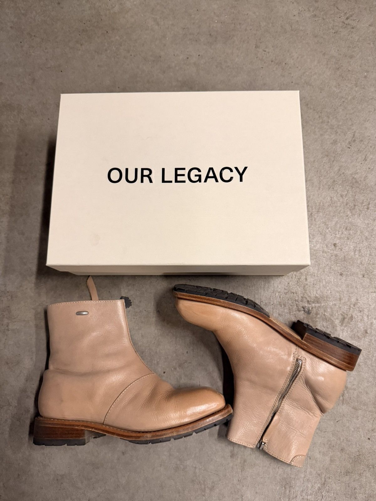 Our Legacy Our Legacy Beige Engine Boot Size US 9 / EU 42 - 1 Thumbnail