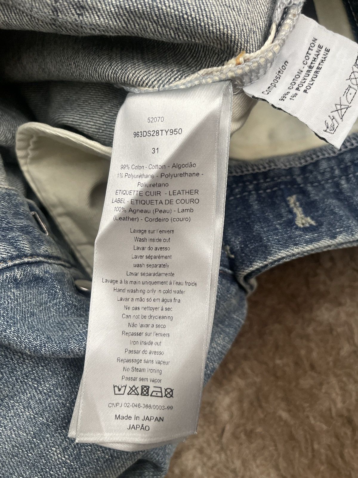 Dior Dior men’s jeans Size US 31 - 11 Thumbnail
