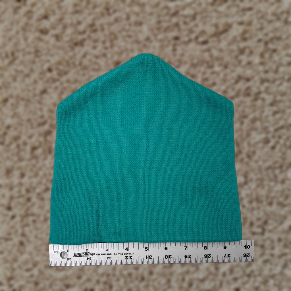 Vintage Acrylic Knit Beanie Hat Adult One Size Teal Ski Winter Casual Mens Size ONE SIZE - 1 Thumbnail
