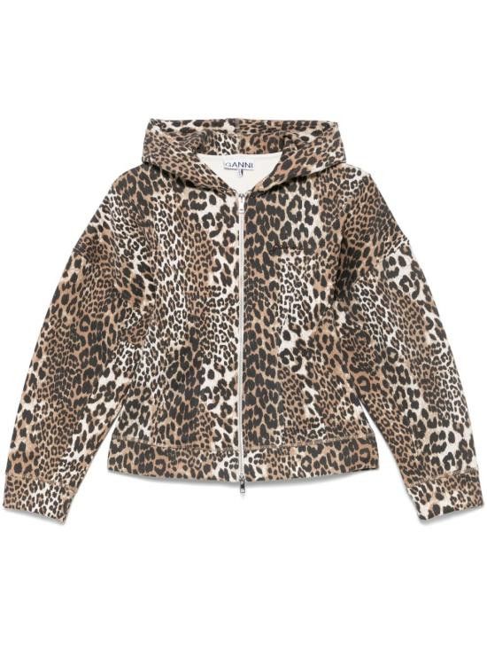 Ganni GANNI Women Hoodies T4176 943 Brown Size XS / US 0-2 / IT 36-38 - 1 Thumbnail