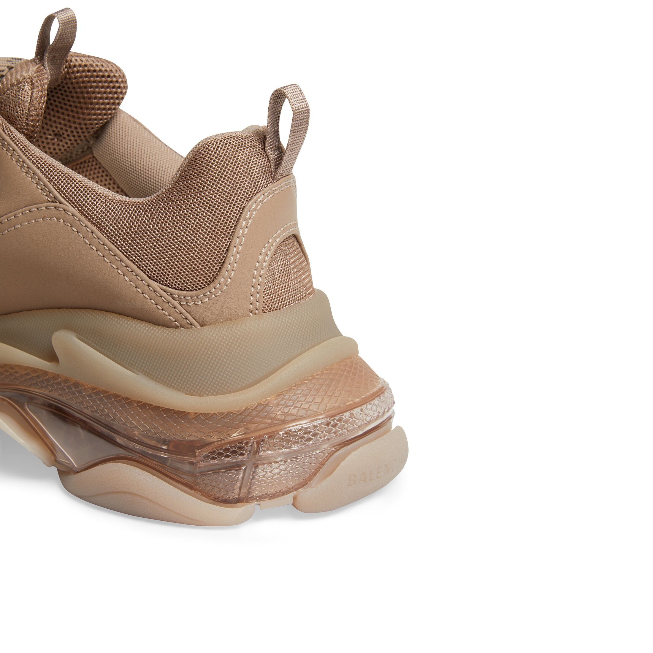 Balenciaga o1mt1gz0924 Triple S Clear Sole Sneaker in Brown Size US 12 / EU 45 - 6 Thumbnail
