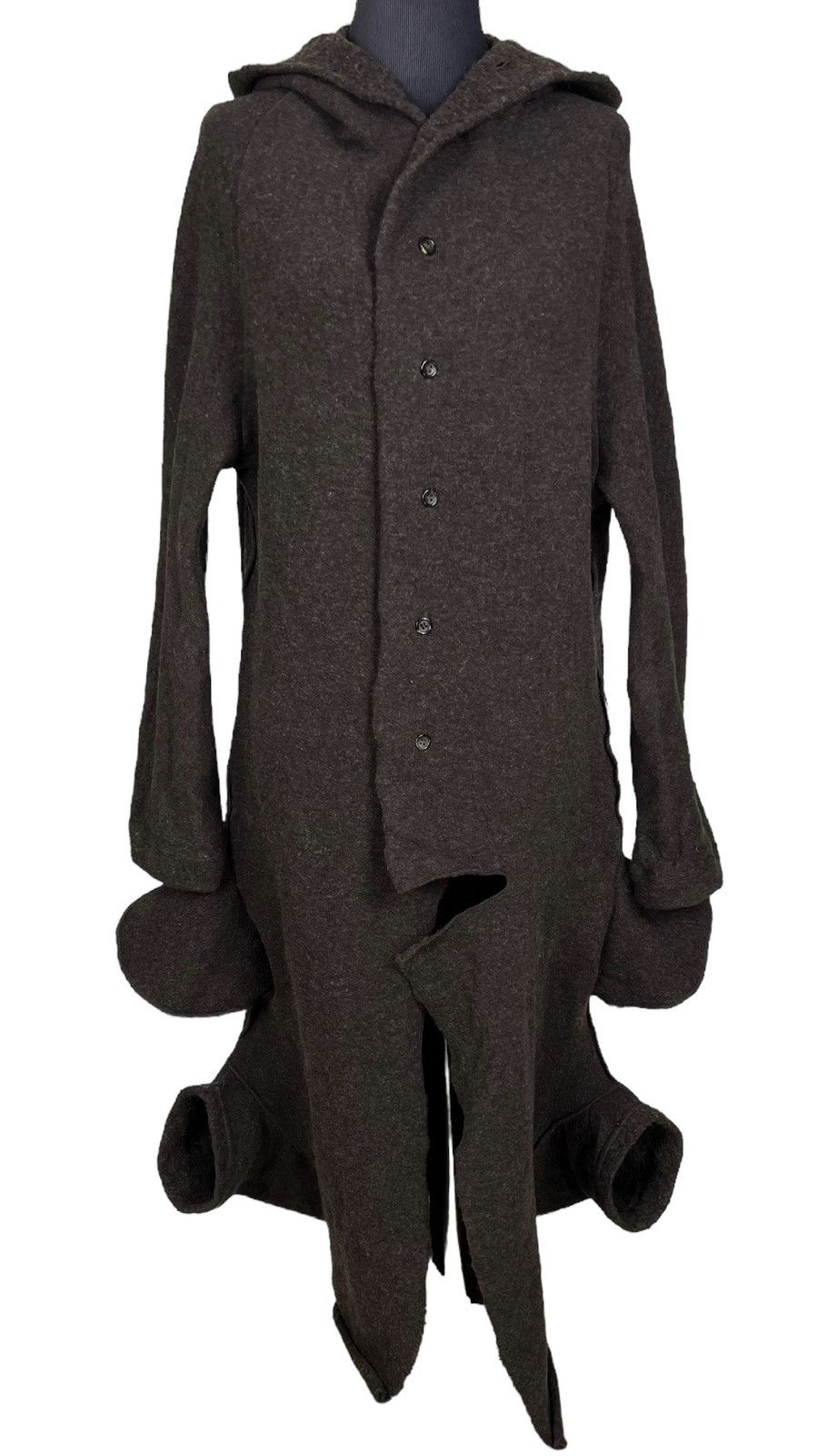 Y's Yohji Yamamoto Y’s Asymmetric Cloak Coat Jacket Woman Coat Size L / US 10 / IT 46 - 2 Thumbnail