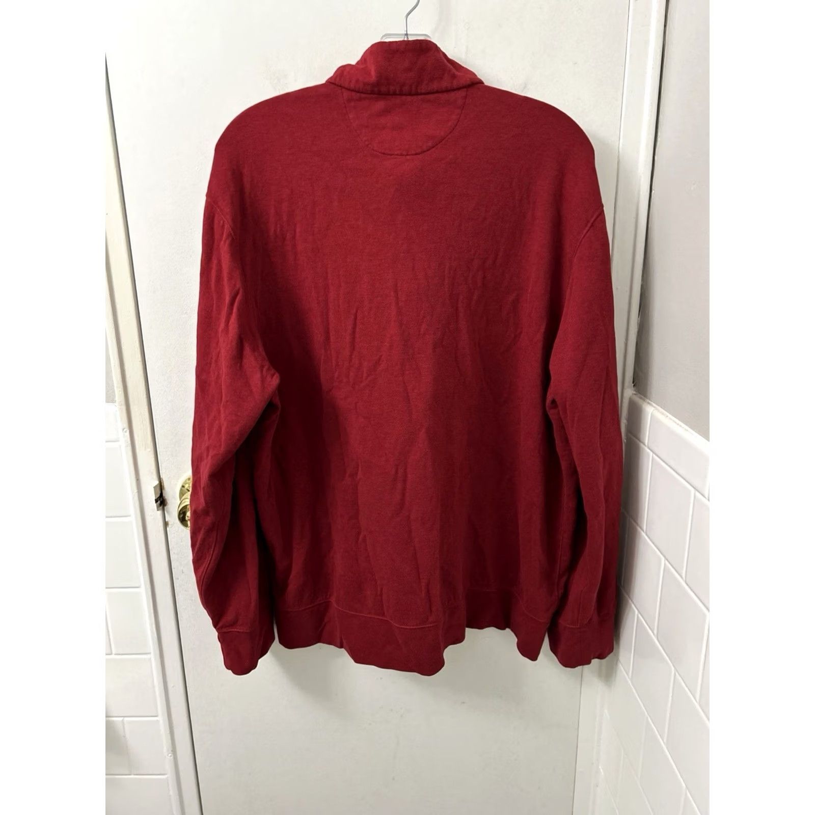 Polo Ralph Lauren Polo Ralph Lauren Performance 1/4 Zip Mens XL Red Pullover Sweater Knit Mock Neck Logo Embroidered Pony L/S Regular Fit Vintage: No Size US XL / EU 56 / 4 - 6 Thumbnail