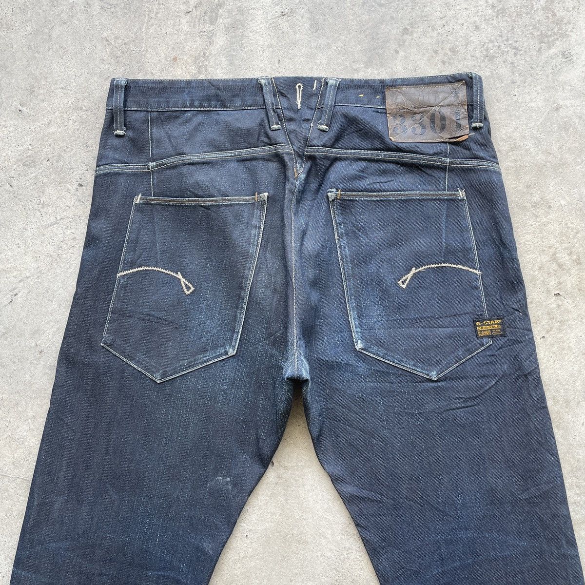 G-Star Vintage G-Star Raw 3301 Dark Blue Jeans Denim Pants W37 Size US 37 - 12 Thumbnail