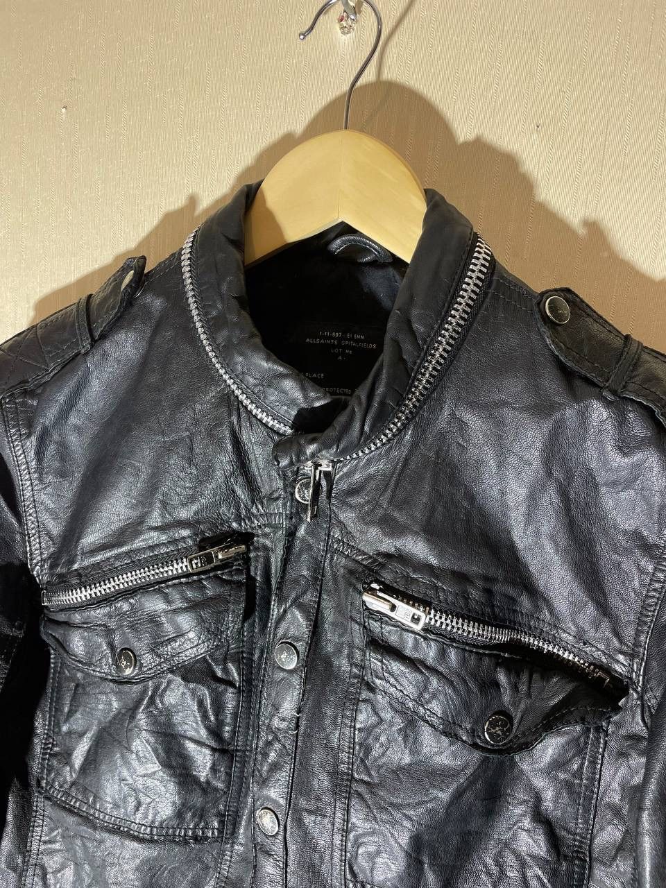 Allsaints × Vintage Allsaints Vintage Biker Leather Jacket Size US M / EU 48-50 / 2 - 6 Thumbnail