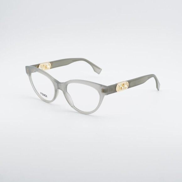 Fendi Fendi FE50066I 095 Eyeglasses Grey 53mm Cat Eye Frame Size ONE SIZE - 7 Thumbnail