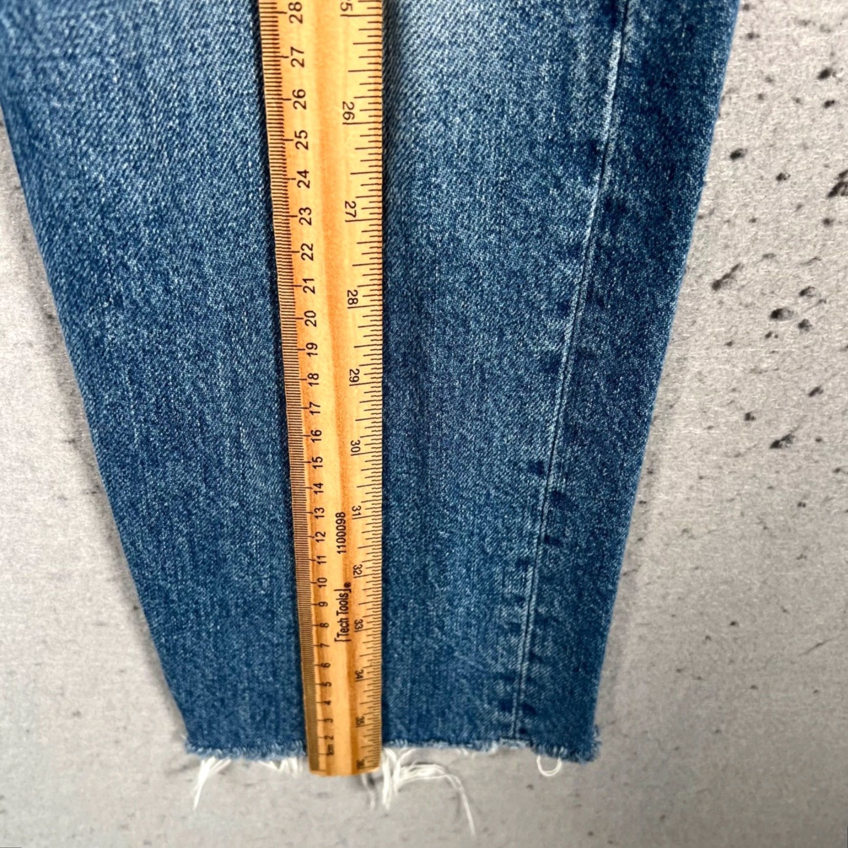 Rag & Bone Rag & Bone Womens 25 Maya High-Rise Ankle Slim Jeans Distressed Denim Blue 5-Pocket Jeans Slim Womens 25in Inseam 26in Regular Size Type Mens? Size 42" / US 20 - 7 Thumbnail