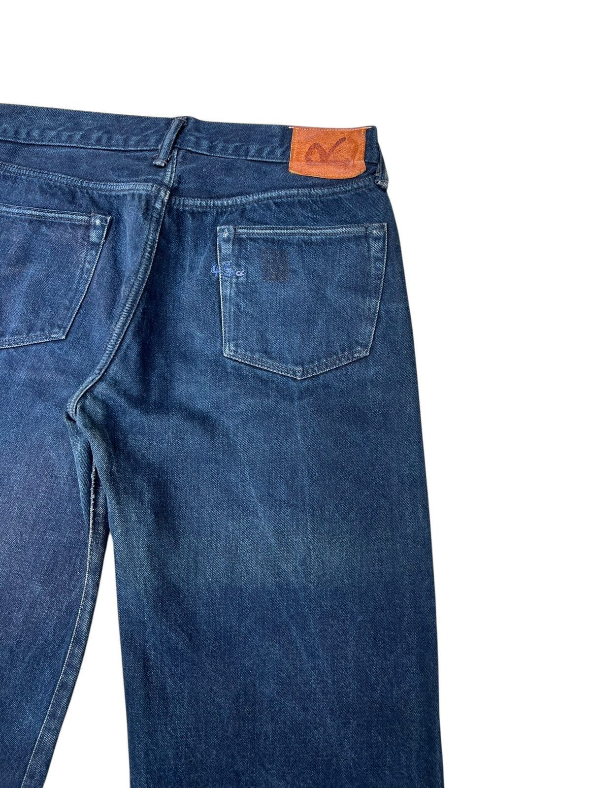 45rpm 45rpm Fade Indigo Hidden Rivets Denim Loose Jeans Size US 29 - 16 Thumbnail