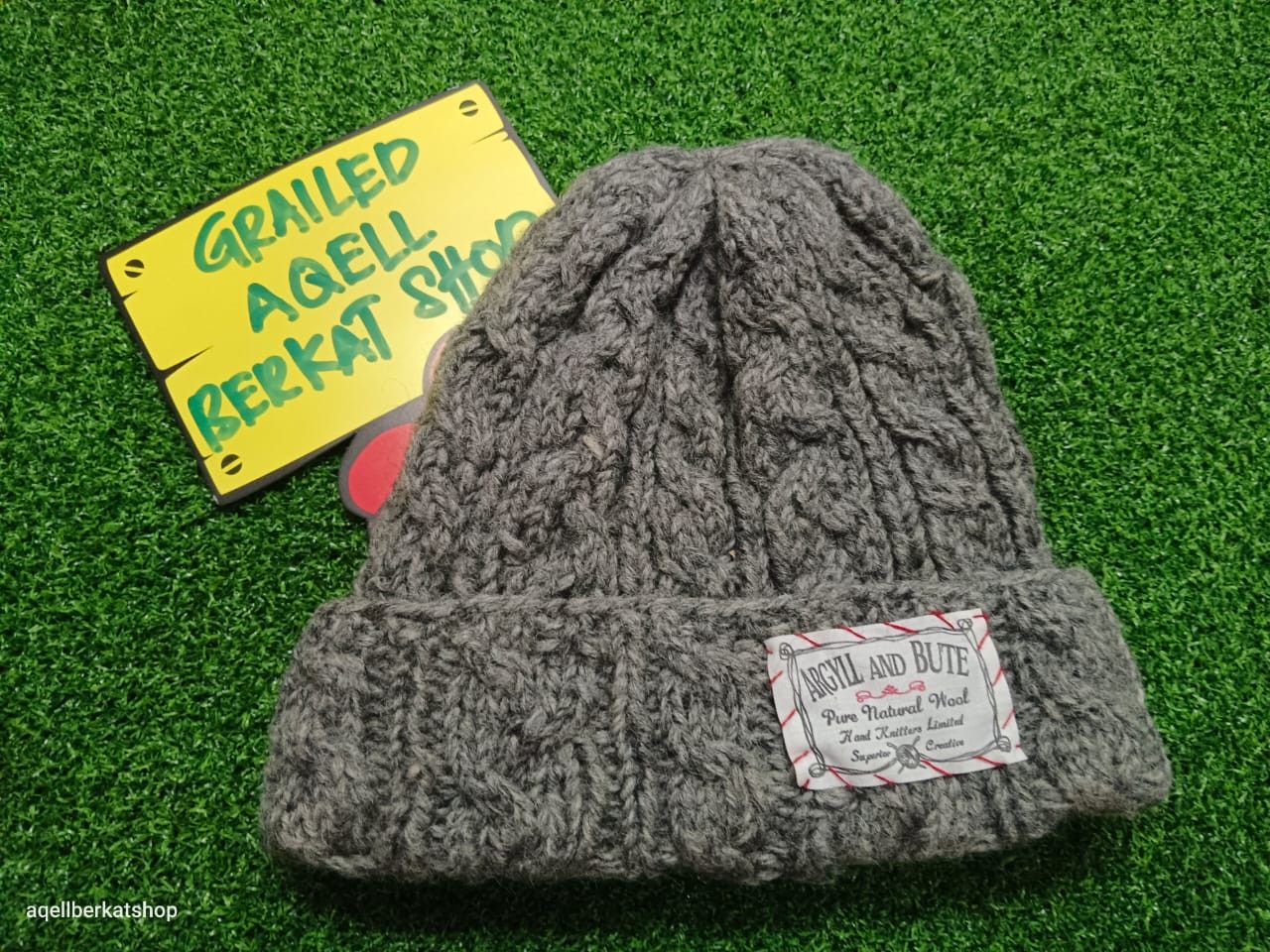 Japanese Brand ARGYLL AND BITE KNITTED handmade Beanie Size ONE SIZE - 1 Thumbnail
