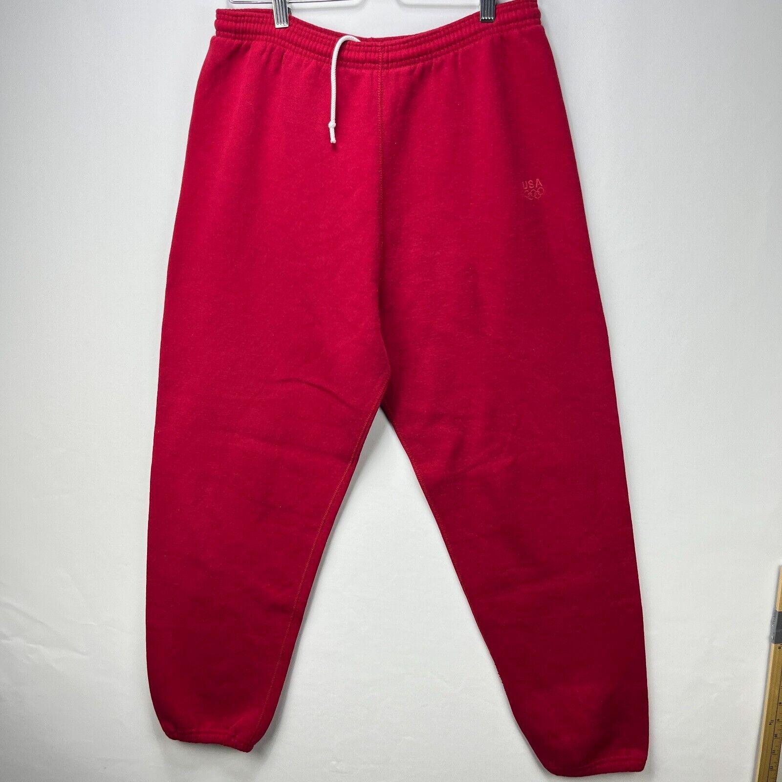 Vintage Vintage '90s USA Olympic Sweatpants Large Made in USA Cuffed Size US 36 / EU 52 - 2 Thumbnail