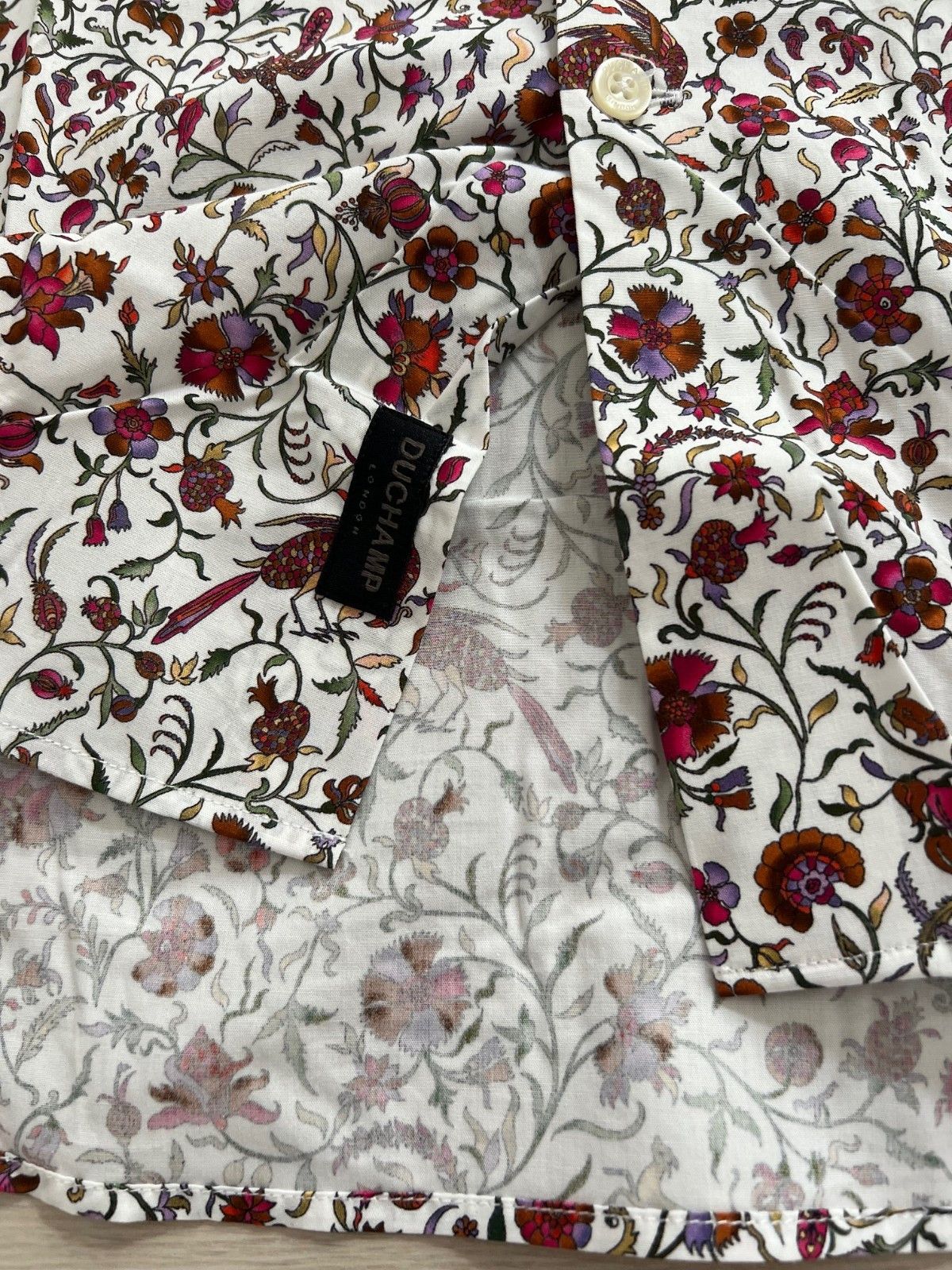 Duchamp London Duchamp London Tailored Fit Floral Button Shirt Size US S / EU 44-46 / 1 - 3 Thumbnail