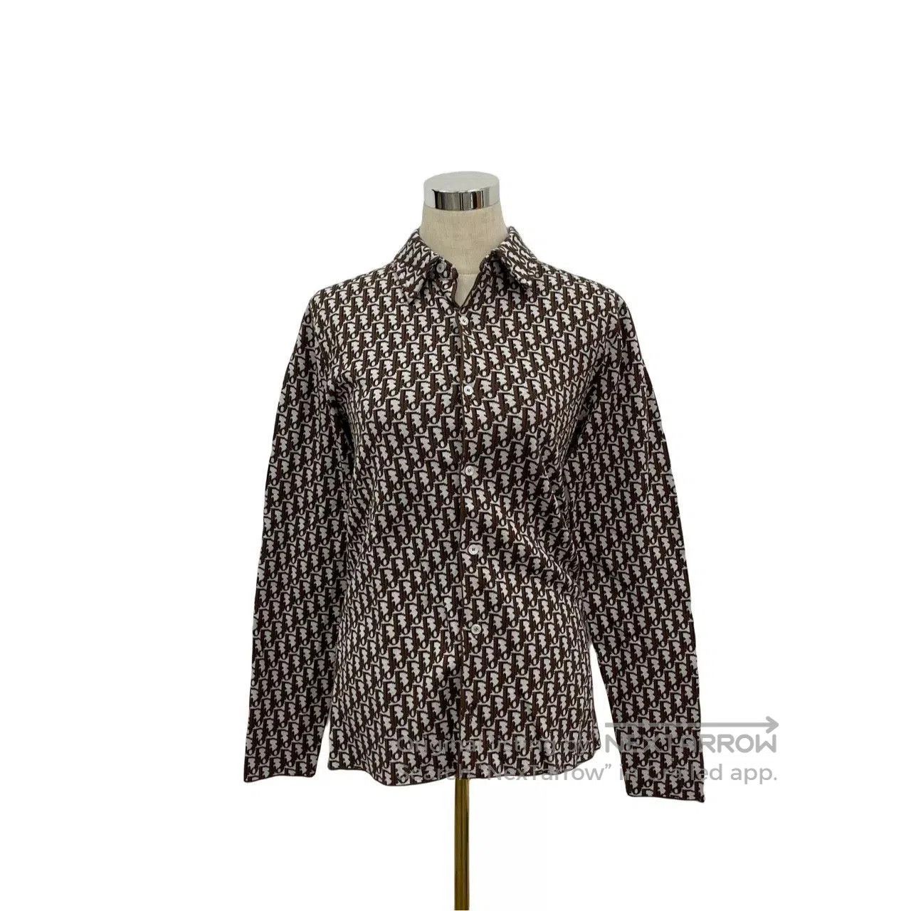 Dior Dior Brown Monogram Long Sleeve Shirt. Size XS / US 0-2 / IT 36-38 - 7 Thumbnail