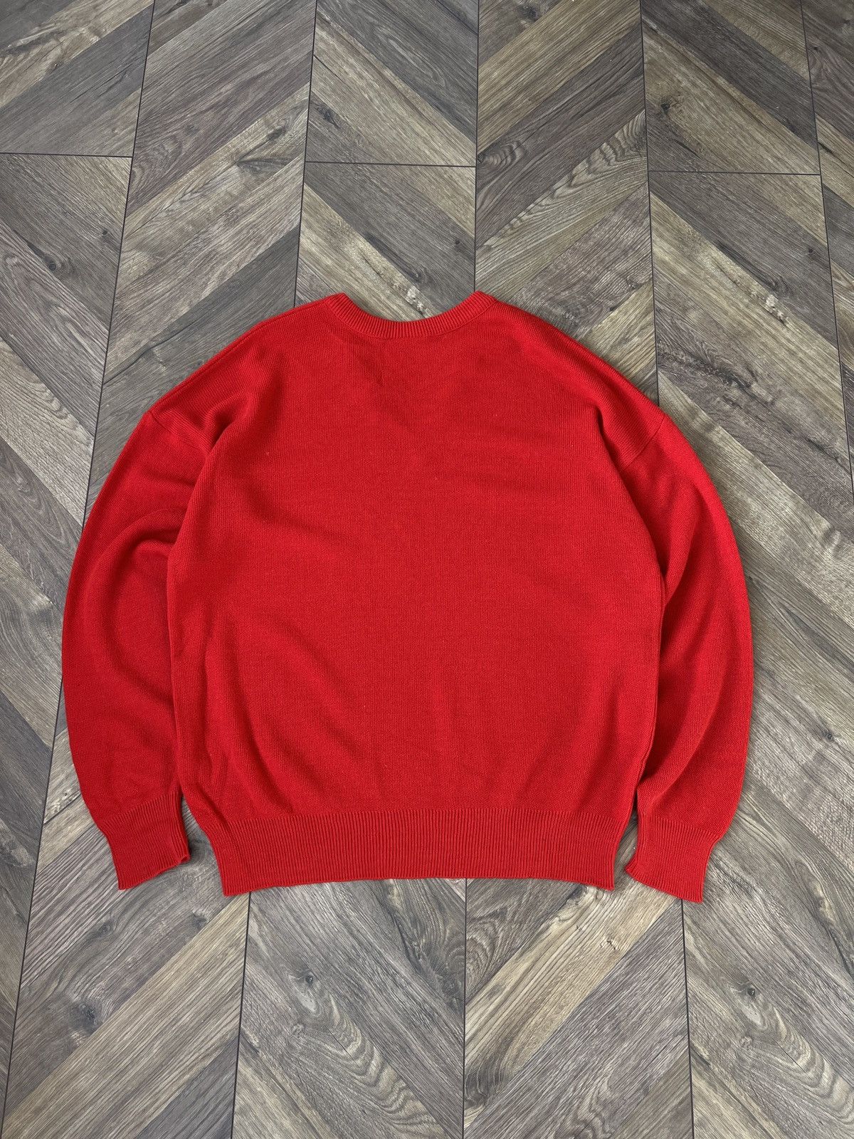Designer × Lacoste × Vintage Vintage Lacoste V-neck knitted sweater Size US L / EU 52-54 / 3 - 14 Thumbnail