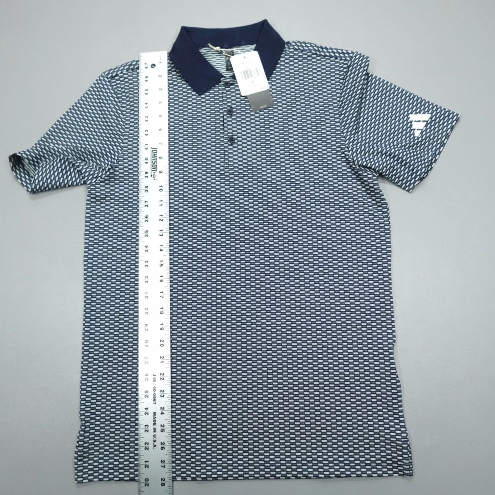 Adidas Adidas AdiClub Beyond Textured Polo Shirt Men's Size S Geometric Size US S / EU 44-46 / 1 - 7 Thumbnail