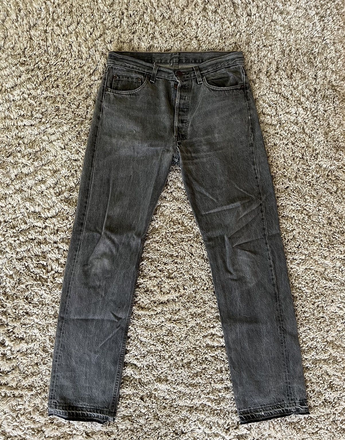 Levi's × Levi's Vintage Clothing × Vintage Vintage 1990's 501 Faded Released Hem Denim Size US 33 - 1 Thumbnail
