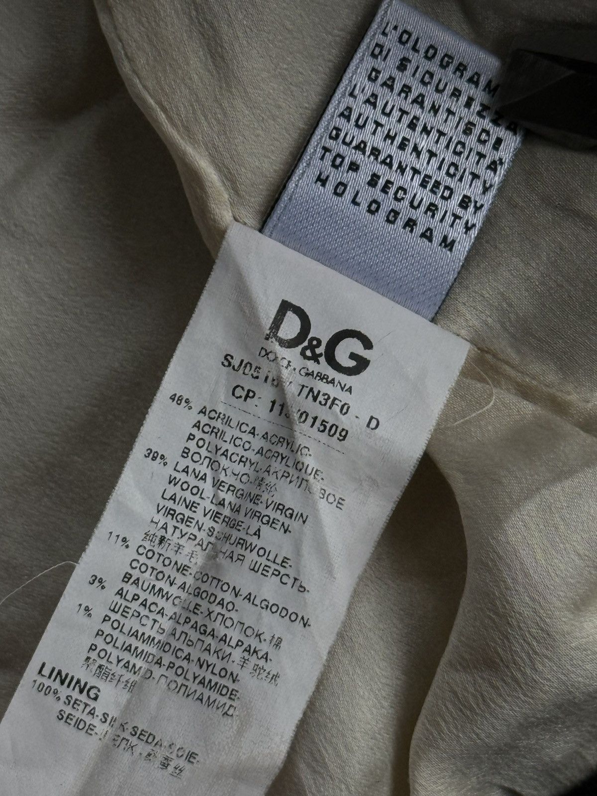 Dolce & Gabbana Archive D&G - Tweed Fur Cropped Jacket Size S / US 4 / IT 40 - 13 Thumbnail