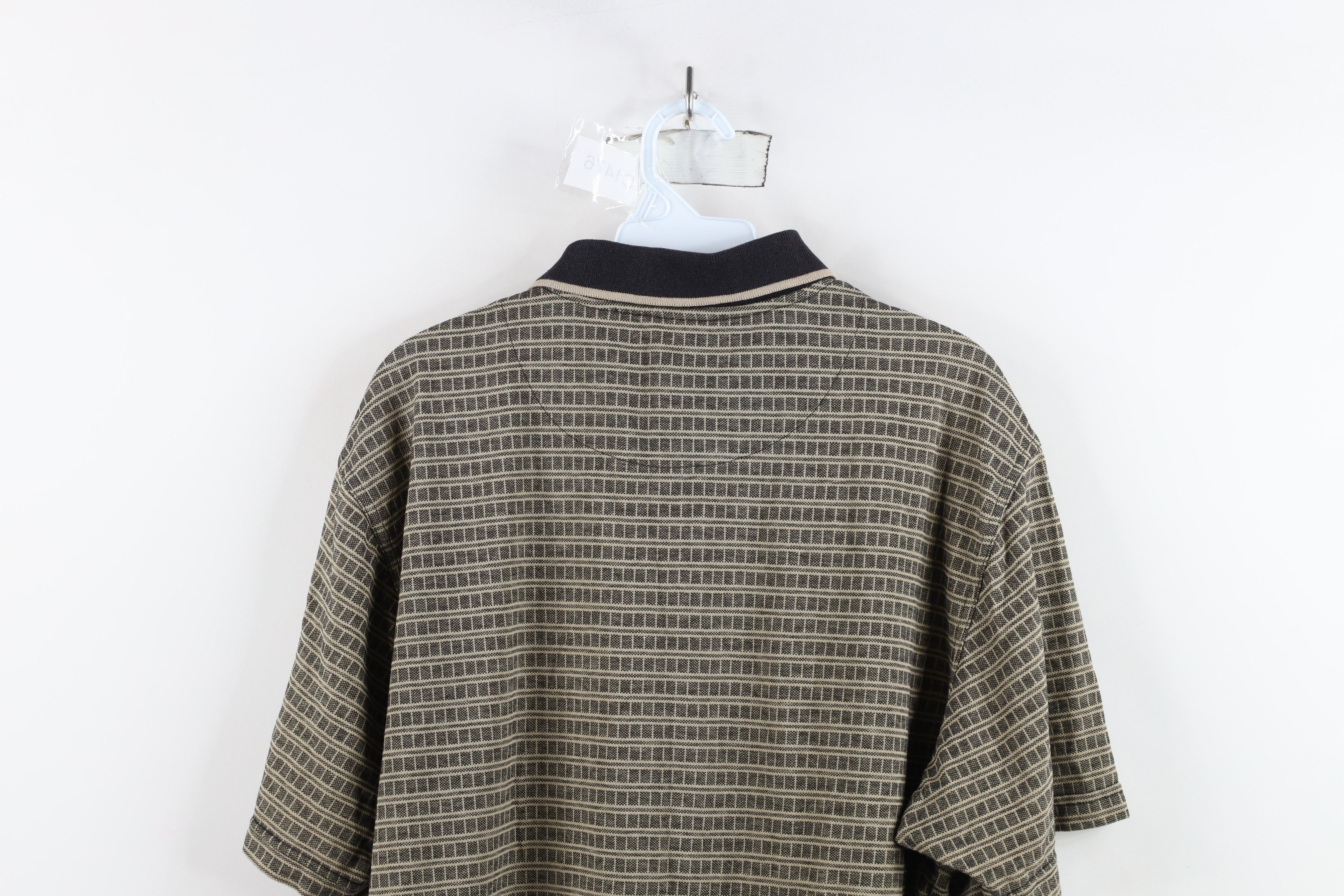 Vintage Vintage 90s Streetwear Striped Knit Collared Golf Polo Shirt Size US L / EU 52-54 / 3 - 10 Thumbnail