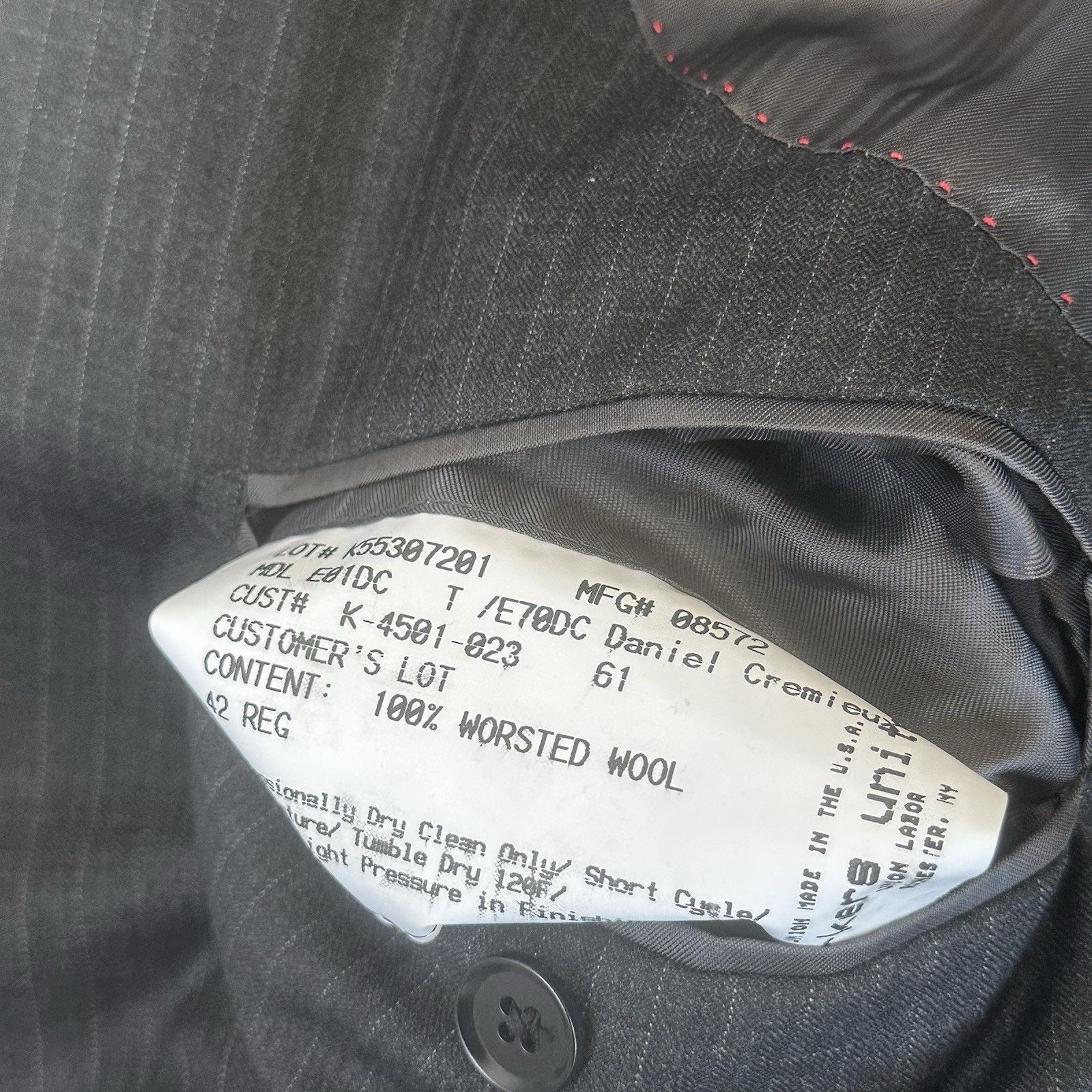 Daniel Cremieux Daniel Cremieux x Loro Piana Super 170s Coat 44L Wool-15 Size 44L - 7 Thumbnail