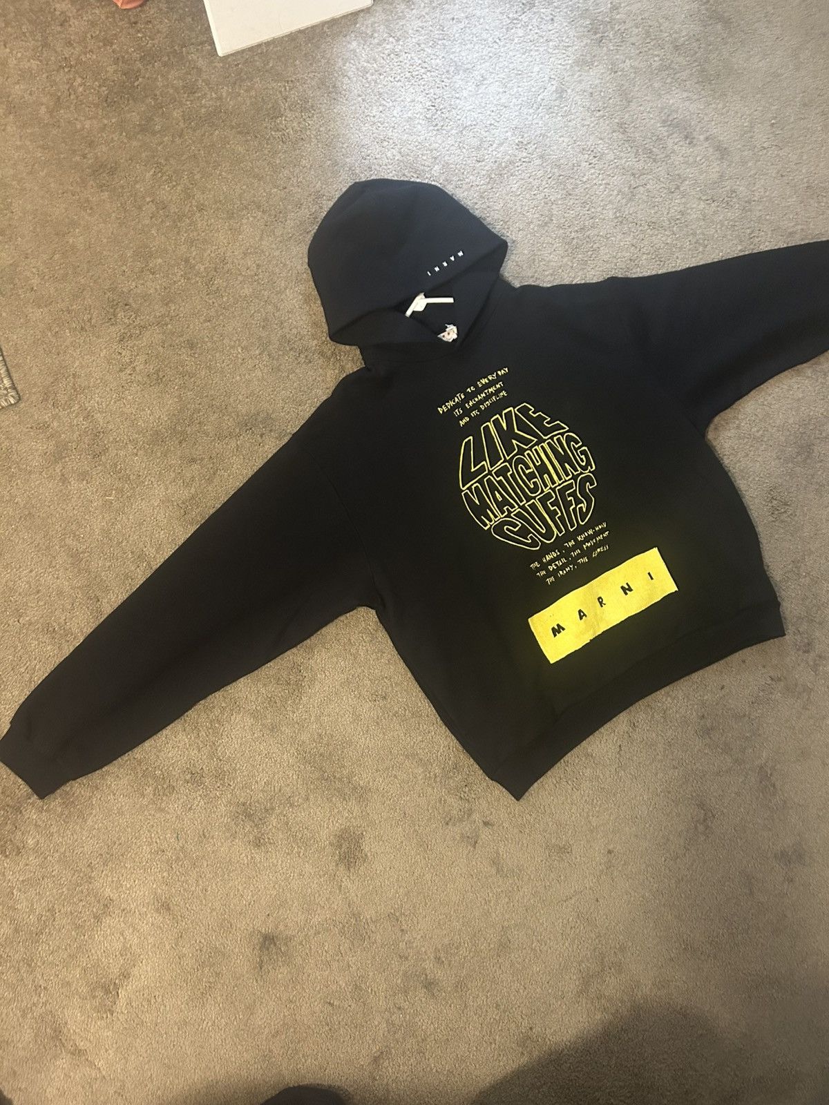 Marni Marni Logo Print Hoodie F23 Size US M / EU 48-50 / 2 - 4 Thumbnail