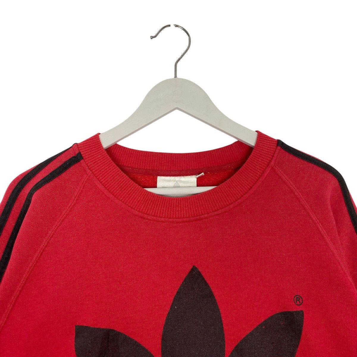 Adidas Vintage Adidas Big Logo Printed Sweatshirt Red Size L Size US L / EU 52-54 / 3 - 4 Thumbnail