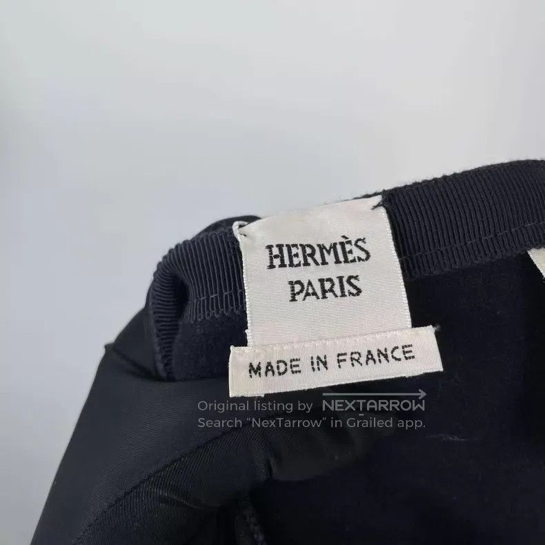 Hermes Hermes Black Wool Long A-Line Skirt Size 24" / US 00 / IT 34 - 4 Thumbnail