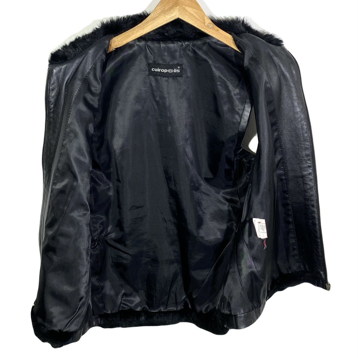 Vintage Gilet Sans Manches Cuir x Fourrure Vintage 80’s Cuiropolis Size L / US 10 / IT 46 - 3 Thumbnail