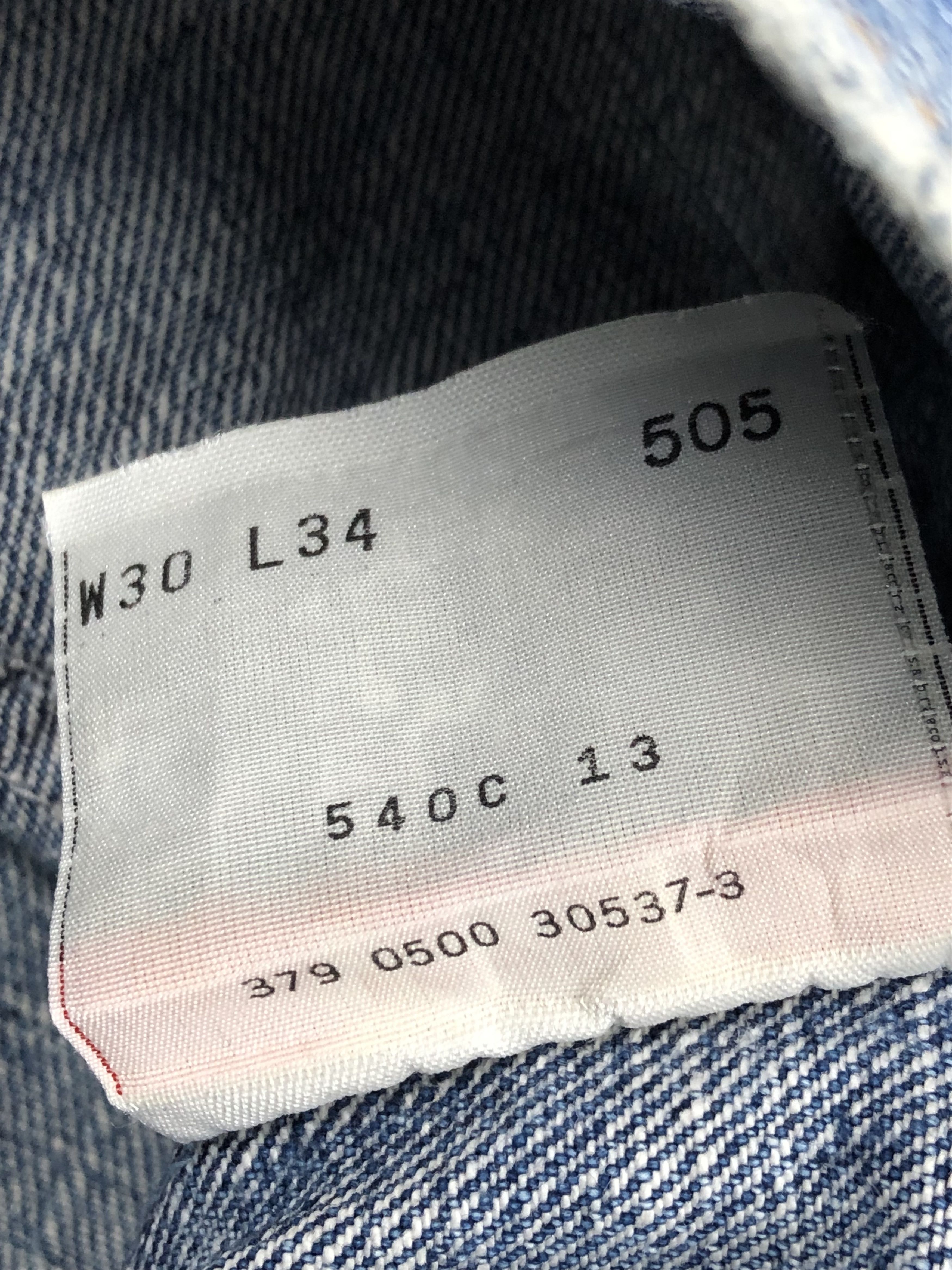 Levi's Vintage Levis 505 Faded Blue Jeans DPP0135 Size US 29 - 8 Thumbnail