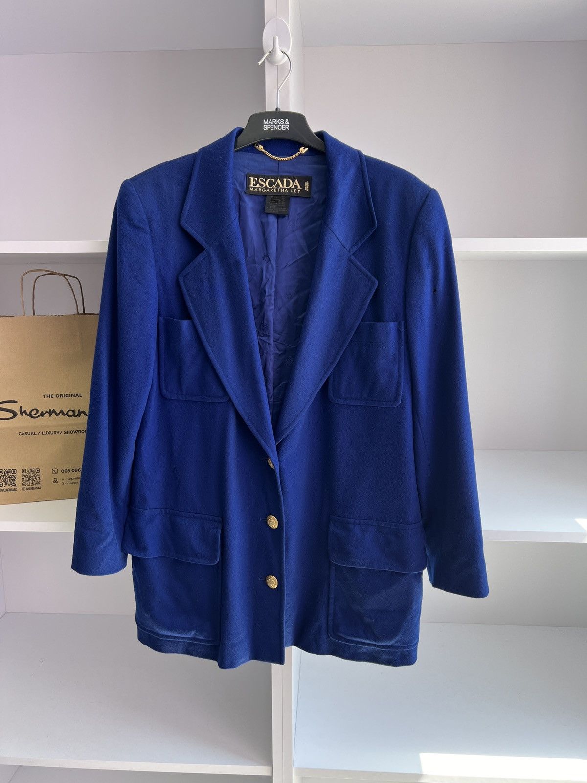Escada × Vintage Vintage Women’s Escada Blazer Size XS / US 0-2 / IT 36-38 - 2 Thumbnail