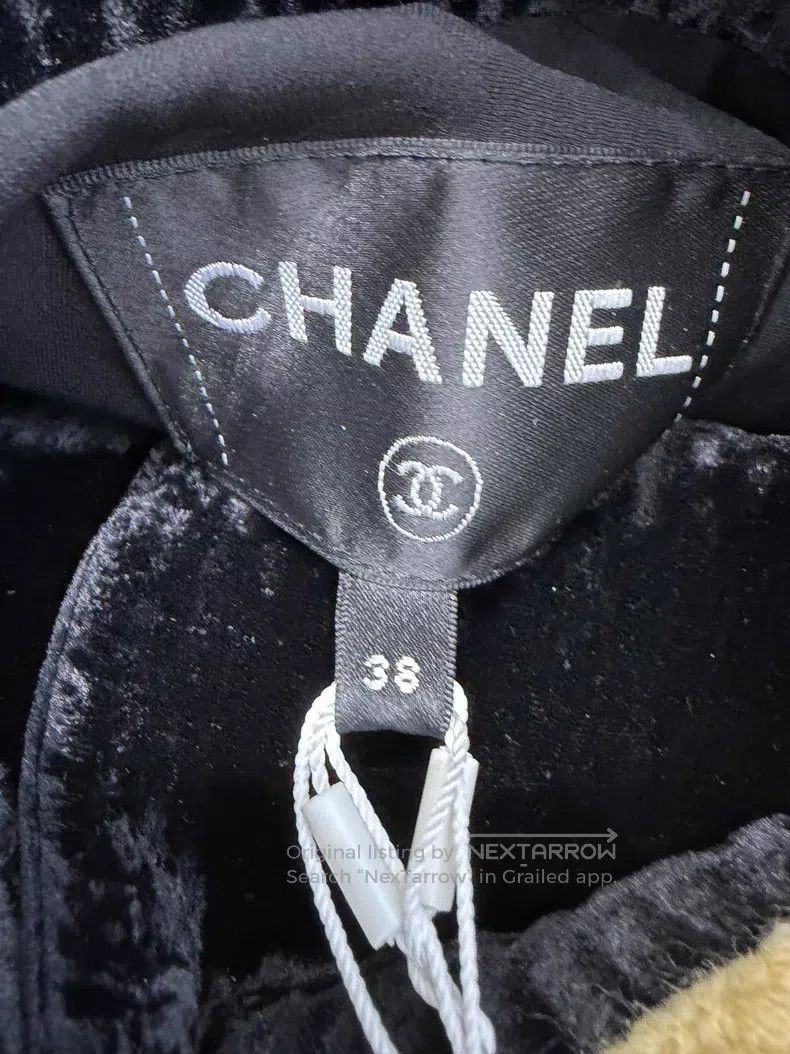 Chanel Chanel Black and yellow corduroy short jacket Size XS / US 0-2 / IT 36-38 - 4 Thumbnail