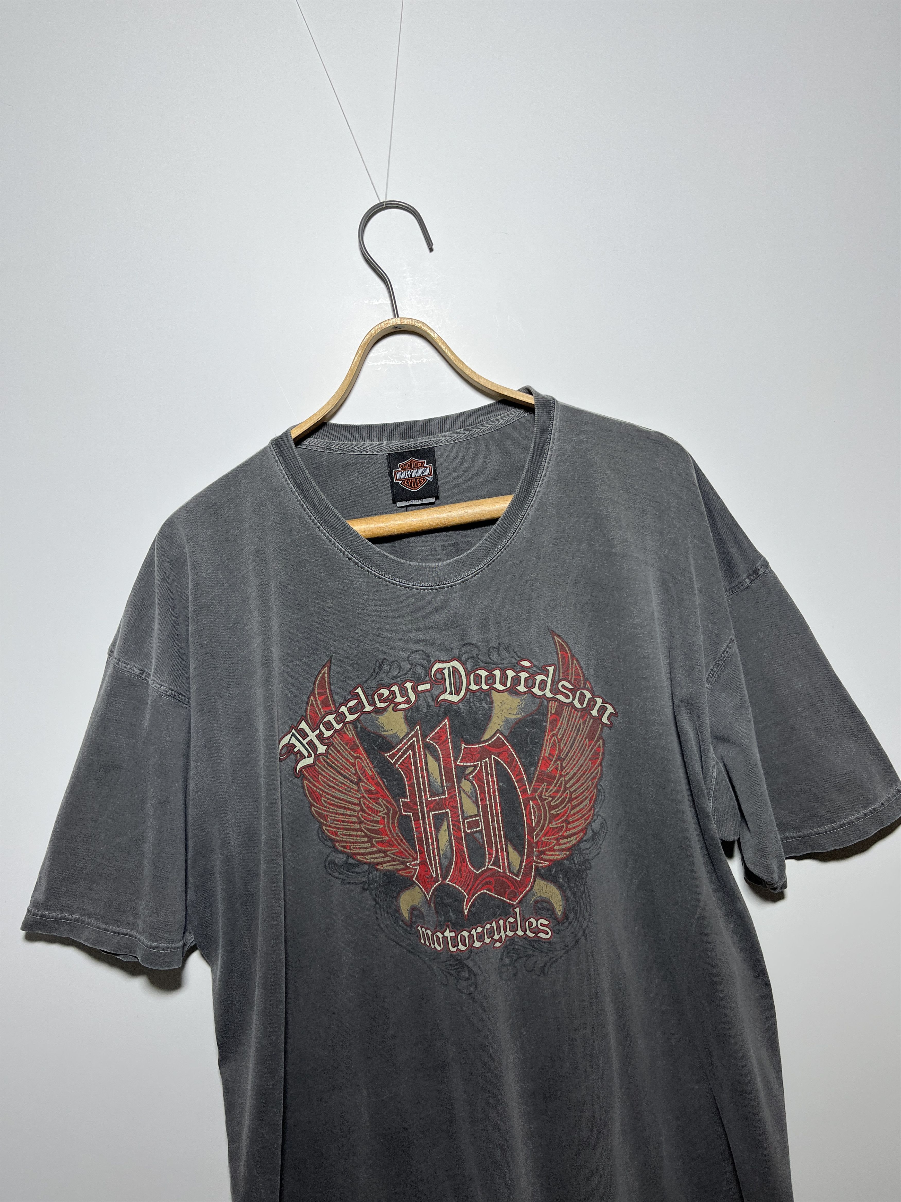 Harley Davidson Harley Davidson Swiss Harley Days 2011 Garment Dyed T-Shirt Size US XXL / EU 58 / 5 - 3 Thumbnail