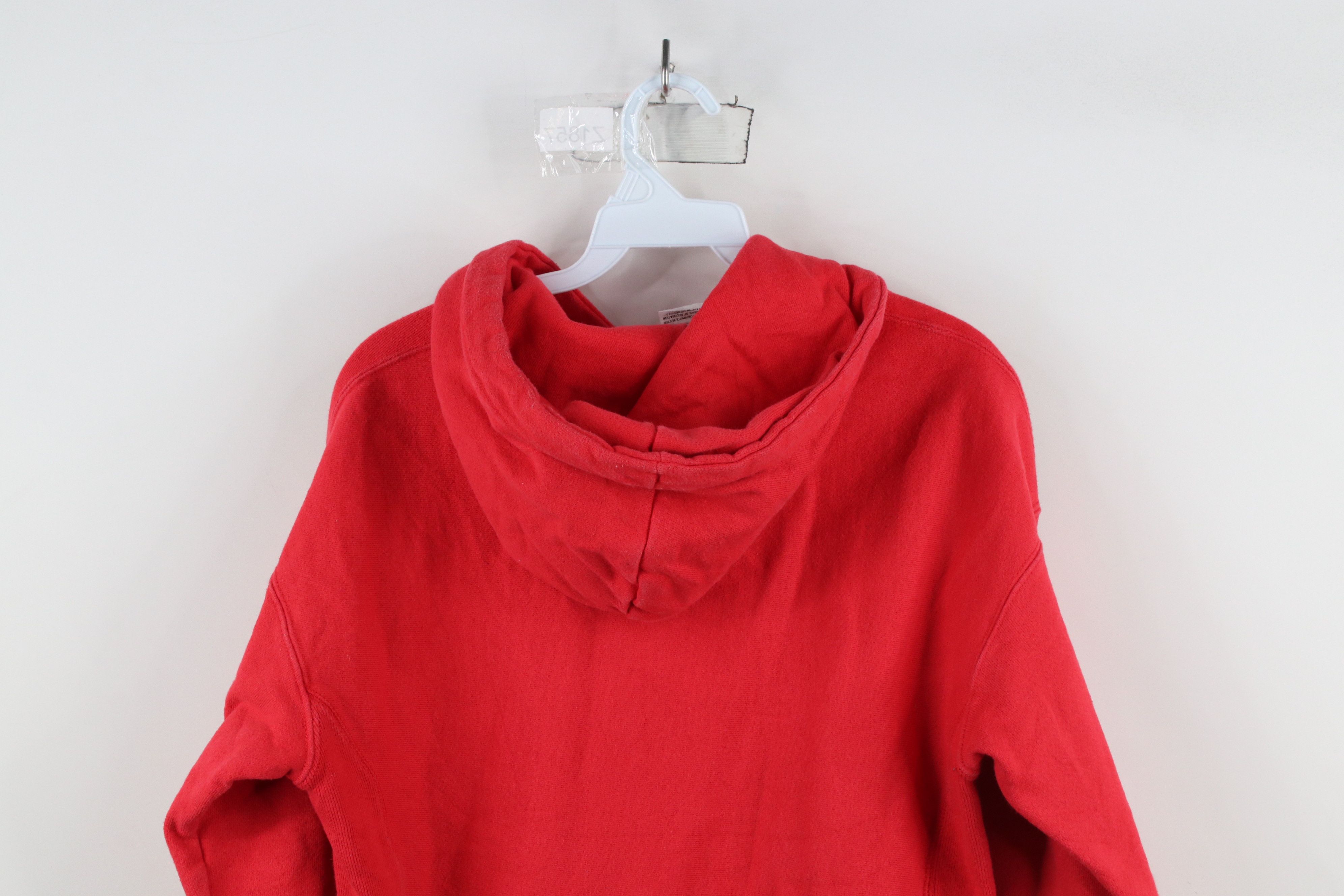 Champion × Vintage Vintage Y2K Champion Reverse Weave Hoodie Sweatshirt Red Size S / US 4 / IT 40 - 13 Thumbnail