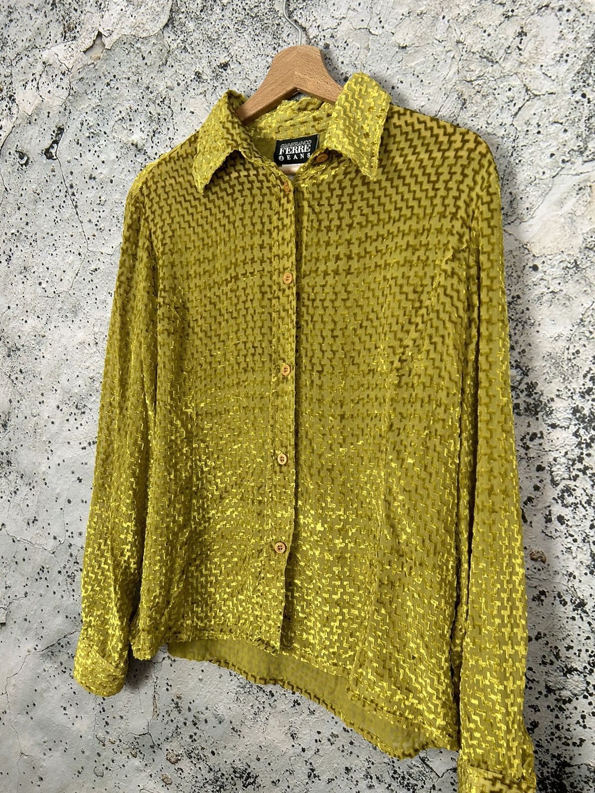 Gianfranco Ferre Vintage Gianfranco Ferre Jeans Rare Avantgarde Shirt 90s Size US L / EU 52-54 / 3 - 2 Thumbnail
