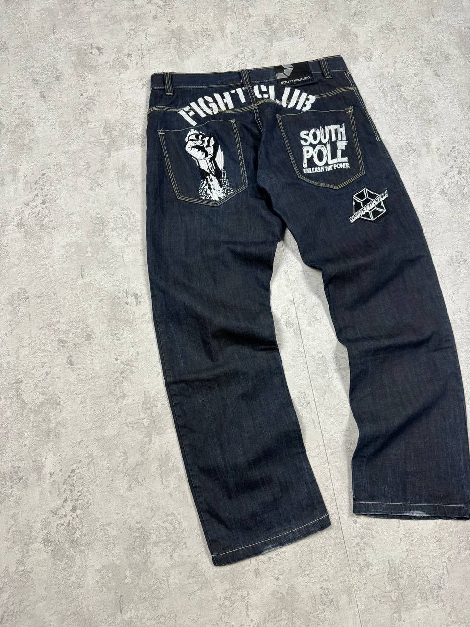 Southpole RARE Southpole Fight Club Blue Baggy Y2K Jeans Size 36 Size US 36 / EU 52 - 2 Thumbnail
