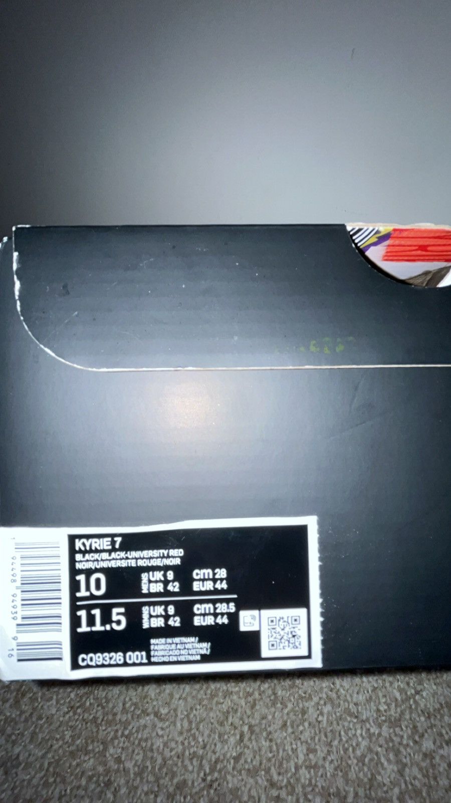 Nike Kyrie 7 “Bred” Size US 10 / EU 43 - 2 Thumbnail