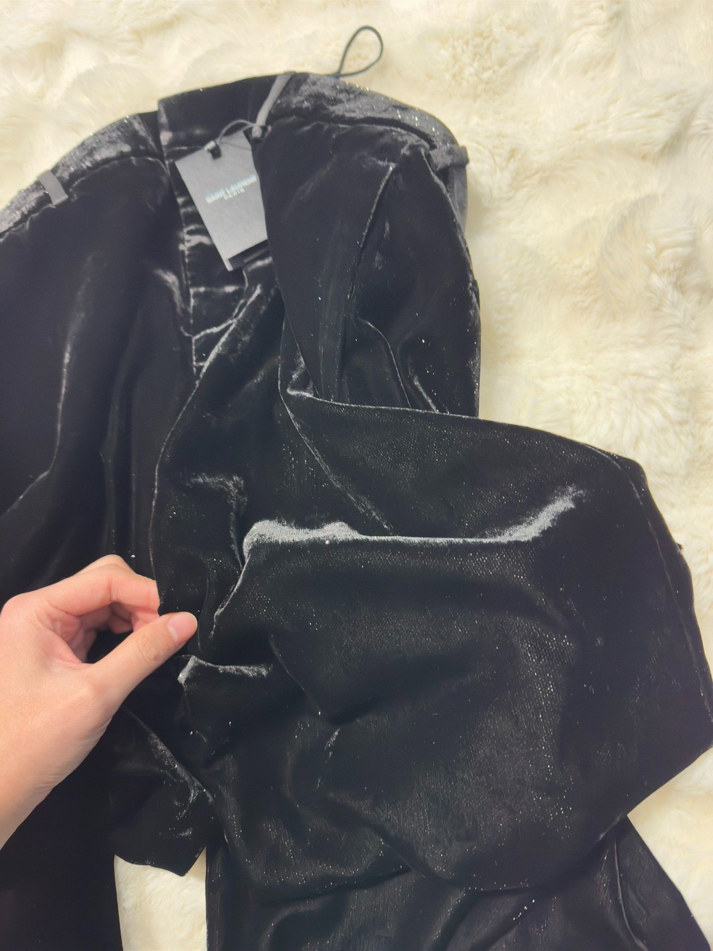 Saint Laurent Paris Saint laurent size US 50Starry Sky Shiny Velvet Wide Leg Pa Size US 34 / EU 50 - 9 Thumbnail