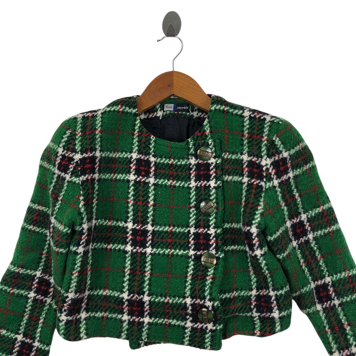Karl Lagerfeld German Fashion Designer KARL LAGERFELD Cropped PeacoatJacket Size S / US 4 / IT 40 - 2 Thumbnail