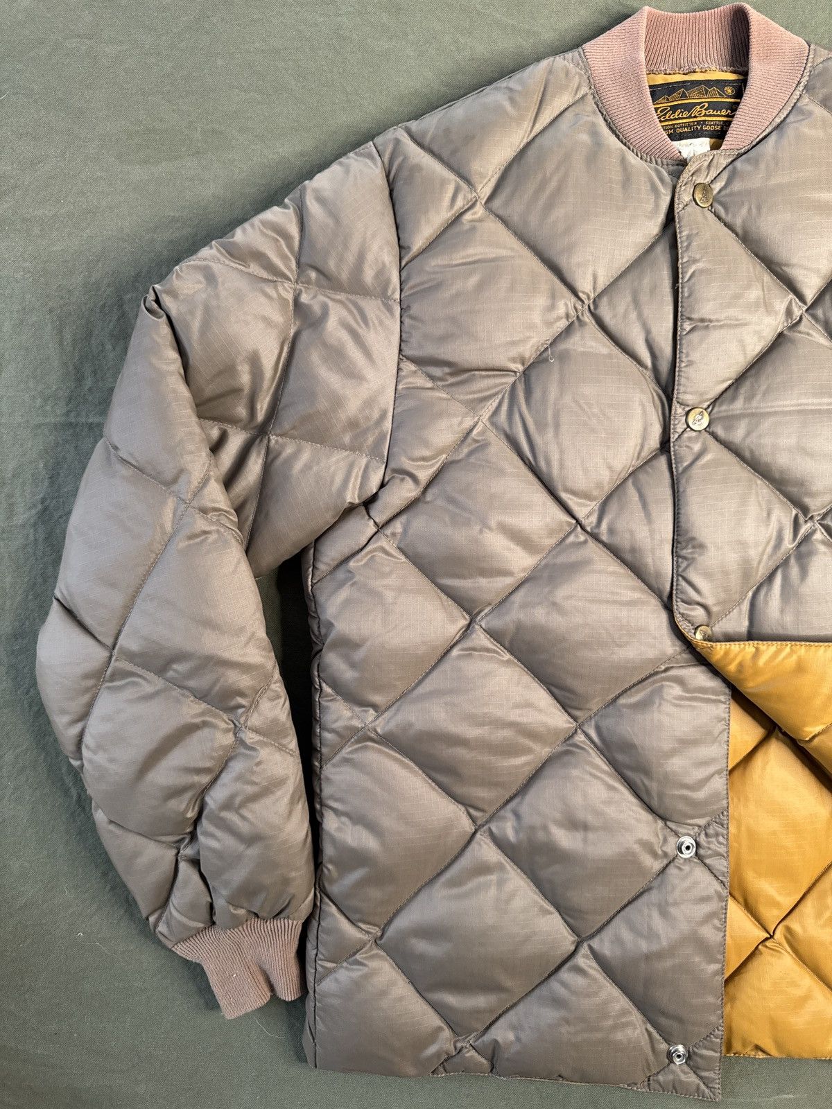 Eddie Bauer Vintage Eddie Bauer Goose Down Diamond Quilt Bomber 70s 80s Size US S / EU 44-46 / 1 - 2 Thumbnail