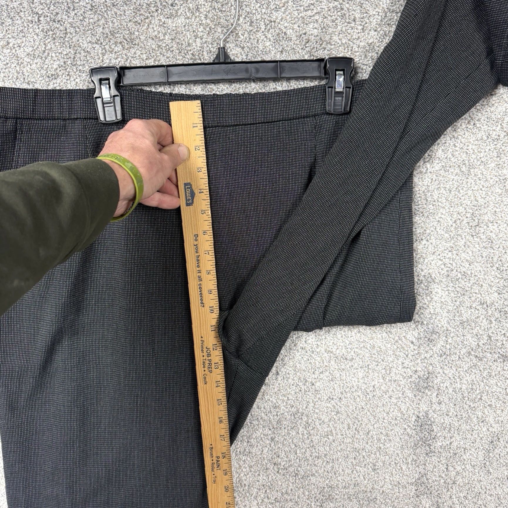 Vintage VINTAGE Briggs Dress Pants 18W Plus Elastic Pull-On Black Check Dress Pants Womens 18W Plus Size 40" / US 18 - 4 Thumbnail