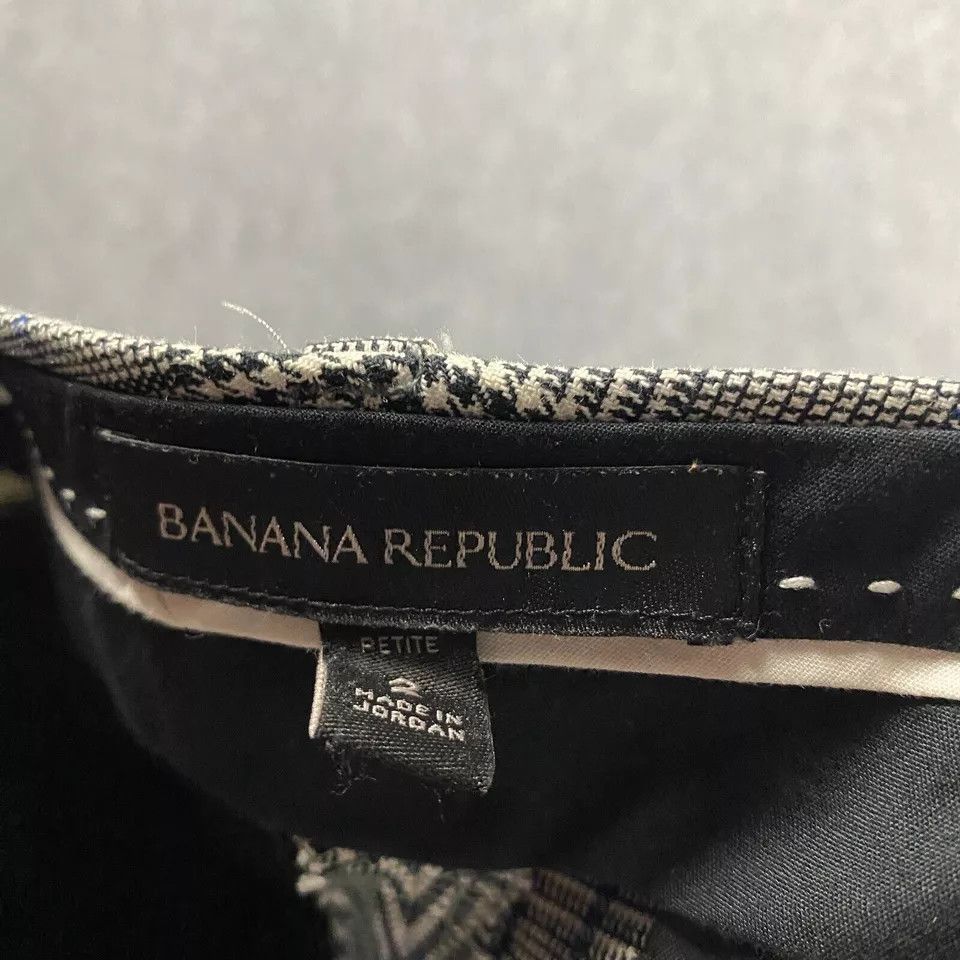 Banana Republic Banana Republic Pants Women's 2 Petite Sloan Prince Of Wales Size 26" / US 2 / IT 38 - 7 Thumbnail