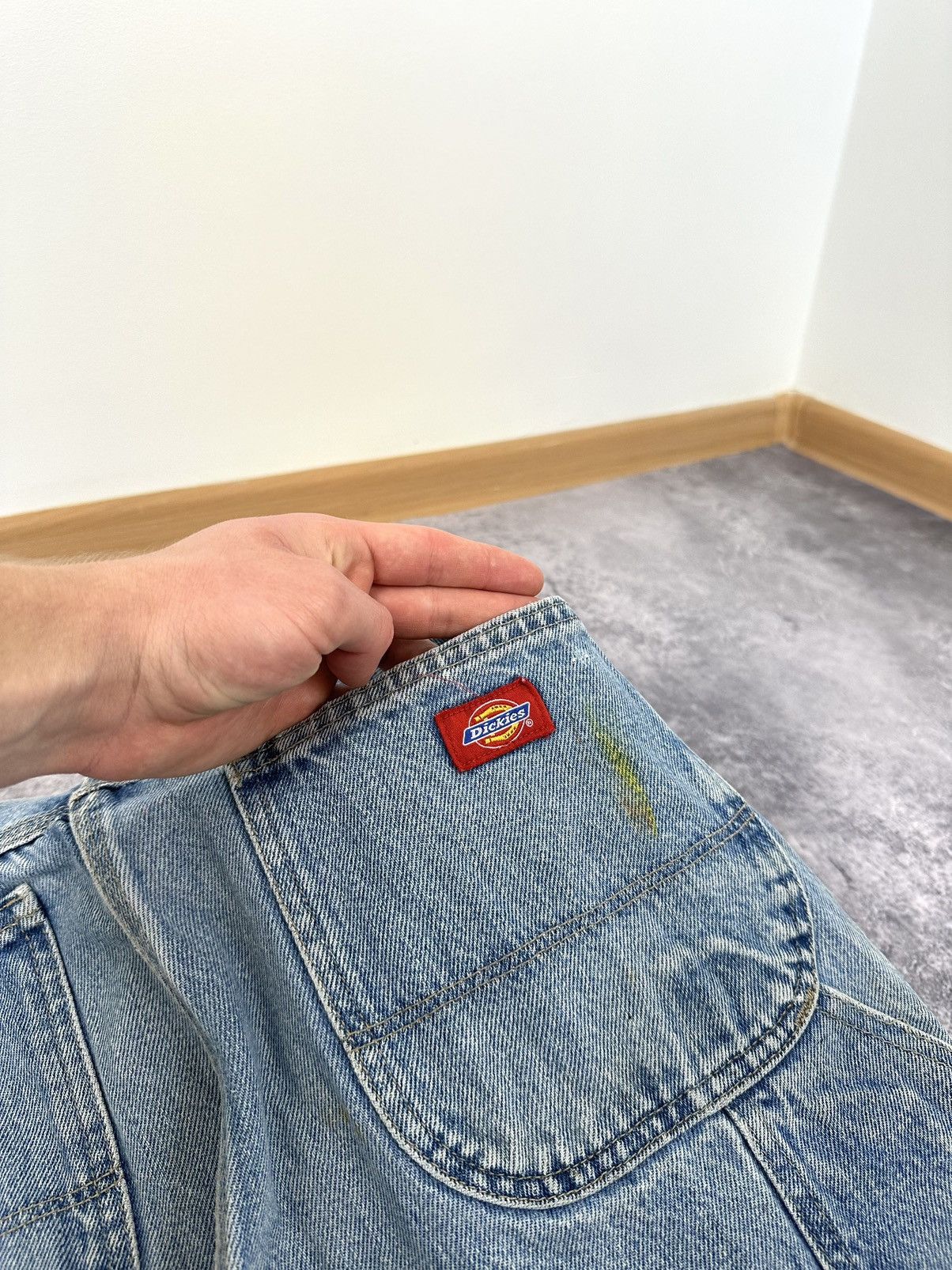 Dickies Vintage Dickies Light Blue Denim Carpenter USA Work Pants Size US 34 / EU 50 - 7 Thumbnail
