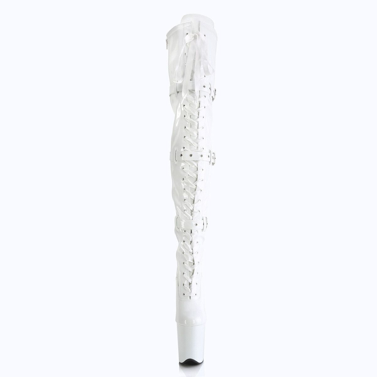 Other Flamingo 3028 Triple Buckle Thigh High 4" Platform Boot 8" H Size US 7 / IT 37 - 8 Thumbnail