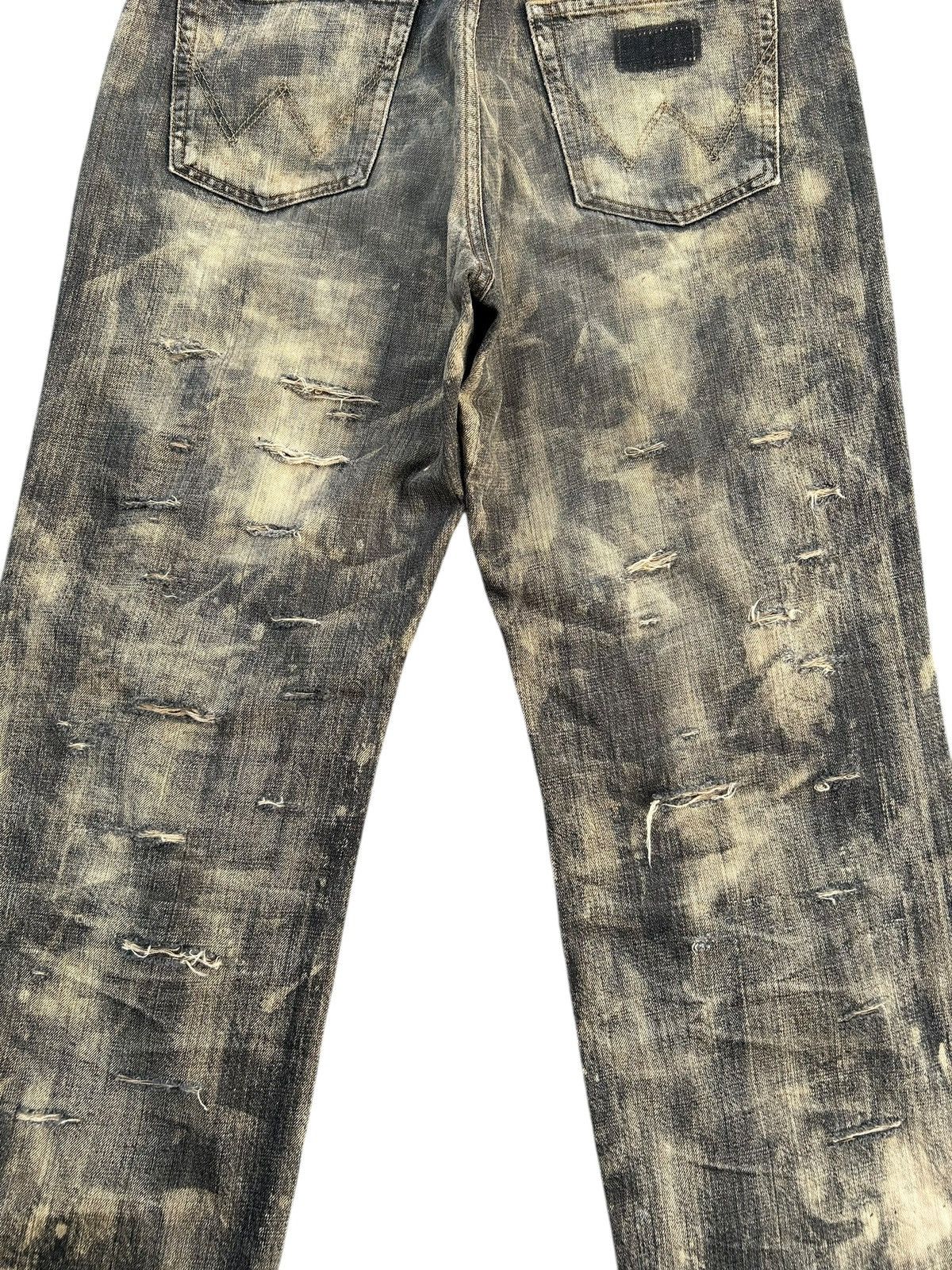 Kapital Thrashed Vintage Wrangler Rusty Denim Jeans Size US 32 / EU 48 - 15 Thumbnail